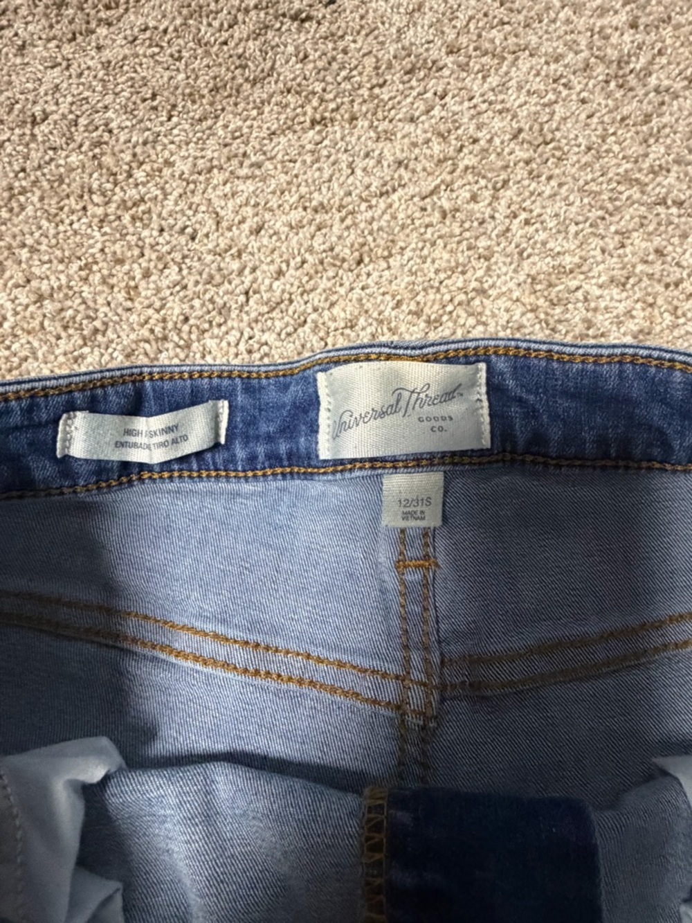 Classic Mid-Blue Women’s High-Rise Skinny Jeans - Picture 2 of 4